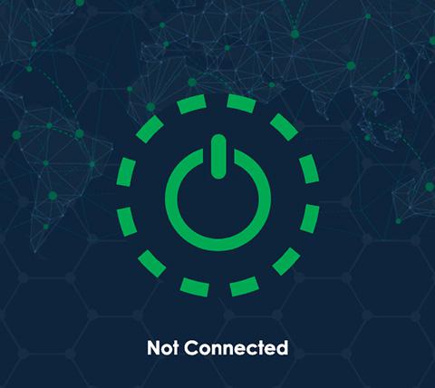 GreenVPN connect step 1, tap on button to connect to VPN